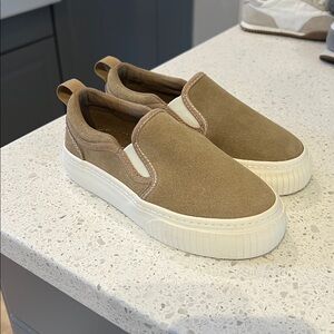 Zara Brown Slip-On Kids Shoes